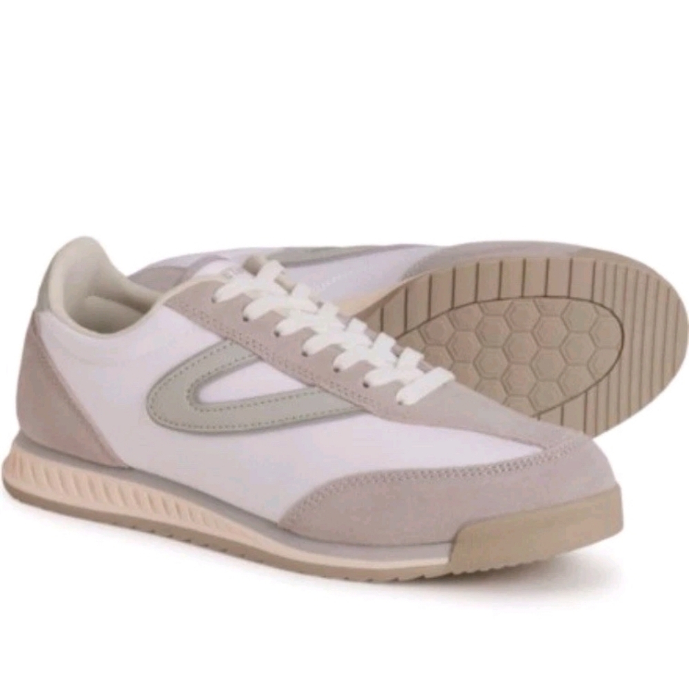 Tretorn Rawlins Kristine Gray And White Sneakers 9